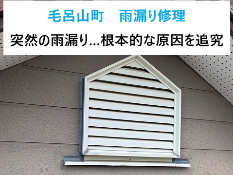 雨漏り対策　棟板金交換工事
