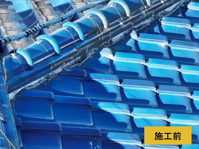 瓦修理　葺き直し工事を実施