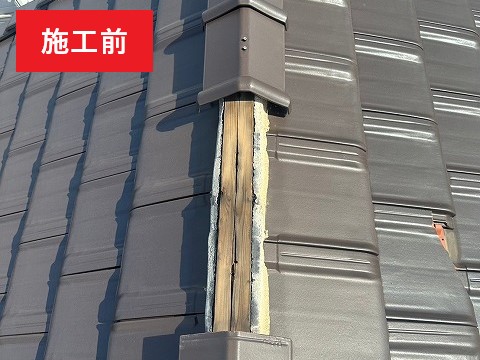 屋根が壊れている…突風被害で棟が飛んだ
