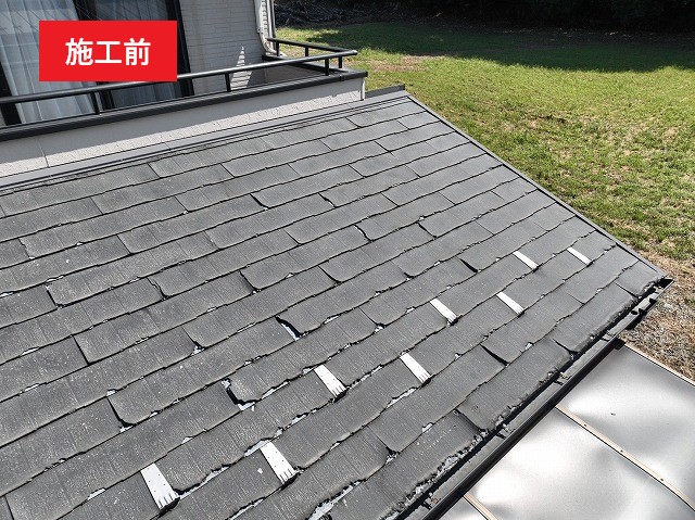 問題のあるパミール屋根を重ね葺き（金属屋根）で安心を手にしました♪