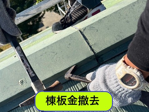 棟板金撤去