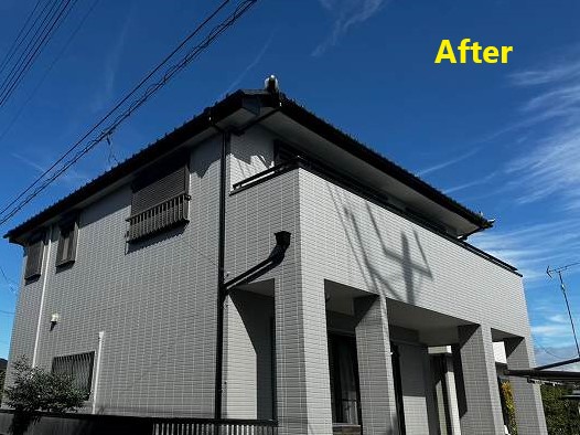 外壁塗装　外壁リフォームのbefore⇒Afterをご紹介