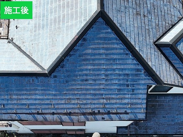 坂戸市で調査したスレート屋根の色褪せ・棟板金の錆び・屋根材のずれが進んだ住宅の現地確認