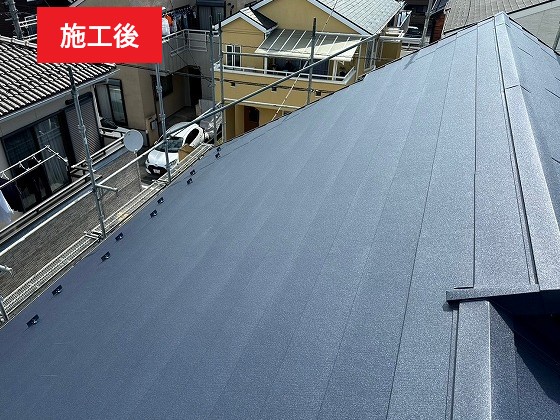 ソーラーパネル撤去　その後パミール屋根のメンテナンスを実施