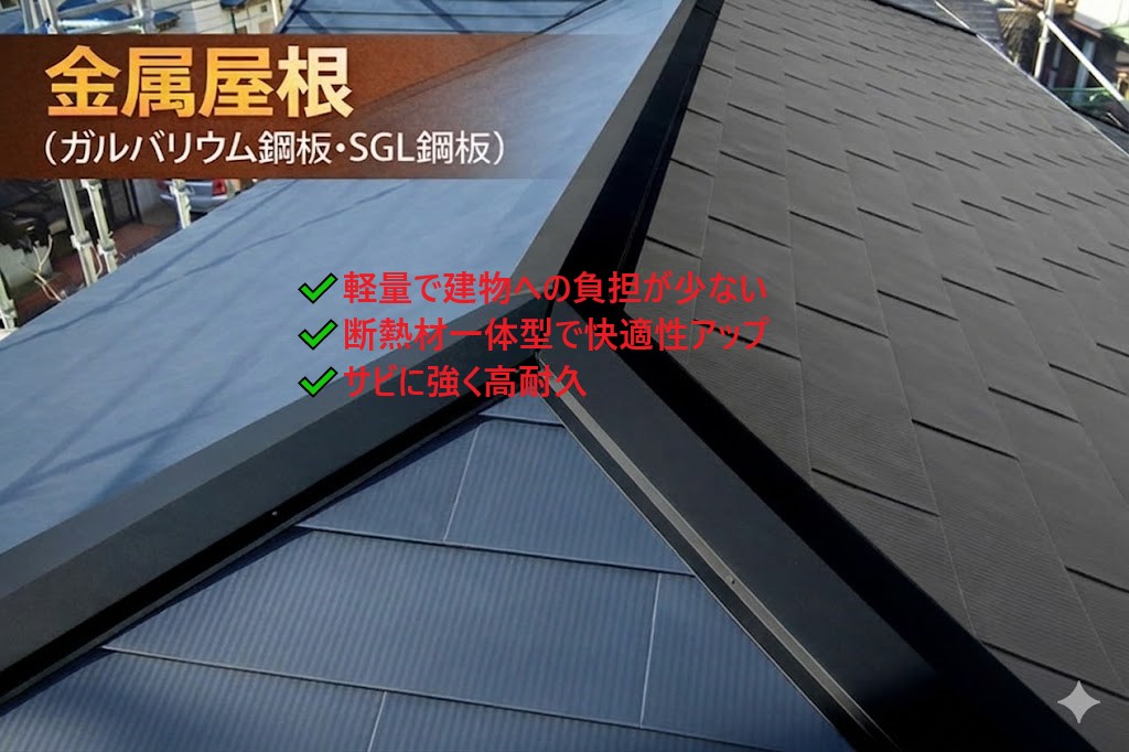 問題のあるパミール屋根を重ね葺き（金属屋根）で安心を手にしました♪