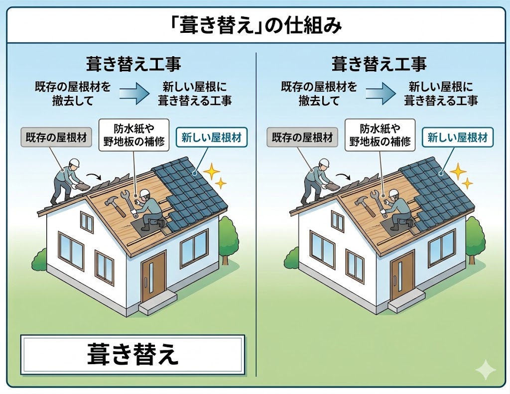 葺き替え工事の仕組み