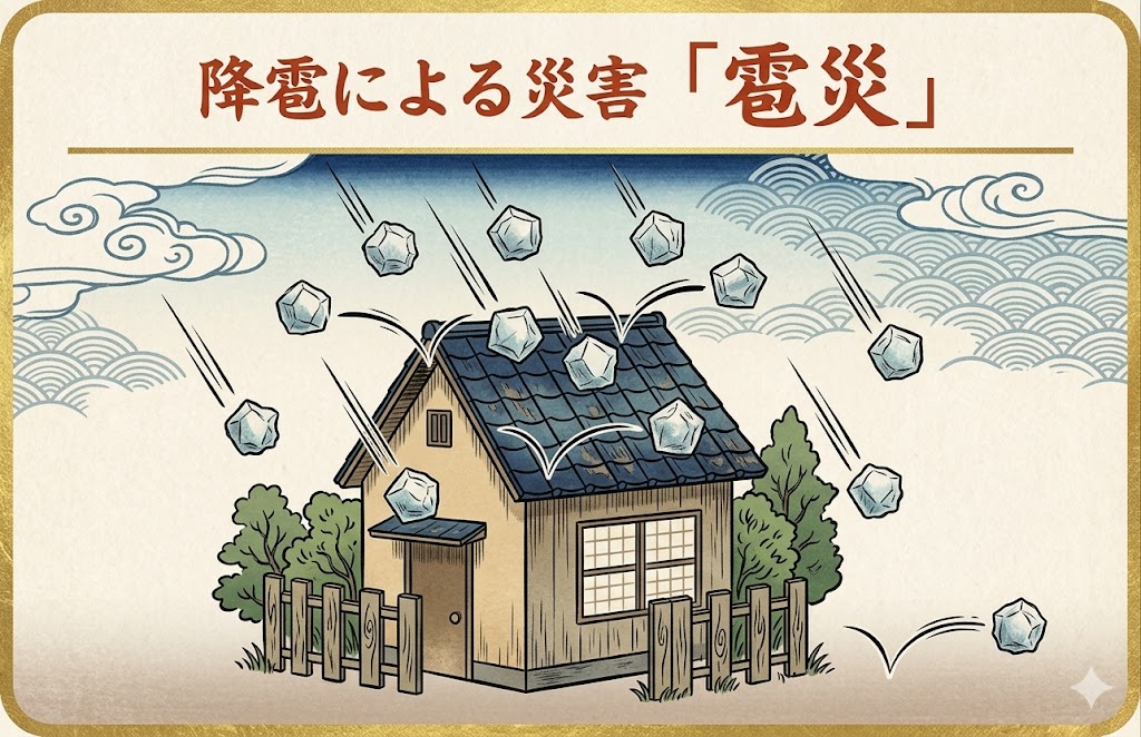 突然の雹被害にご注意ください！