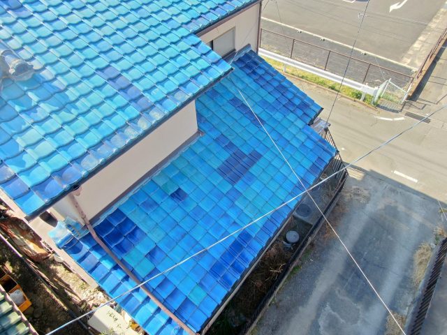坂戸市で訪問業者に瓦屋根がズレていて葺き替え工事しないと屋根が崩れると言われ調査依頼を頂きました
