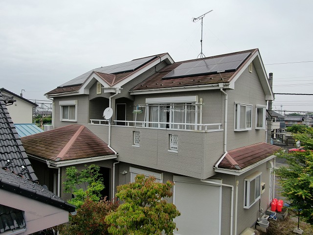 坂戸市でドローンを使って外壁、屋根の住宅調査を行いました
