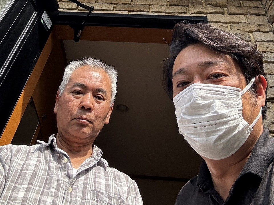 川越市で強風により屋根が壊れてしまったお客様　屋根カバーを終えお言葉をいただきました♪