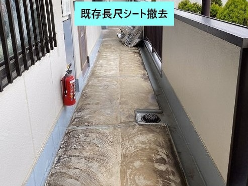 撤去後の廊下全体
