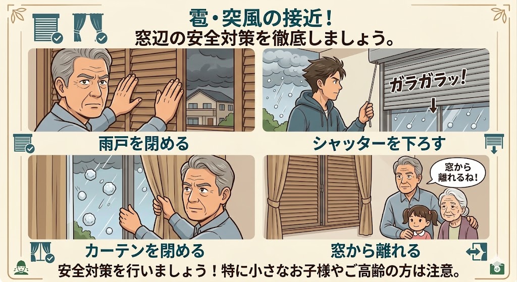 雹や突風が接近して来たら。。。
