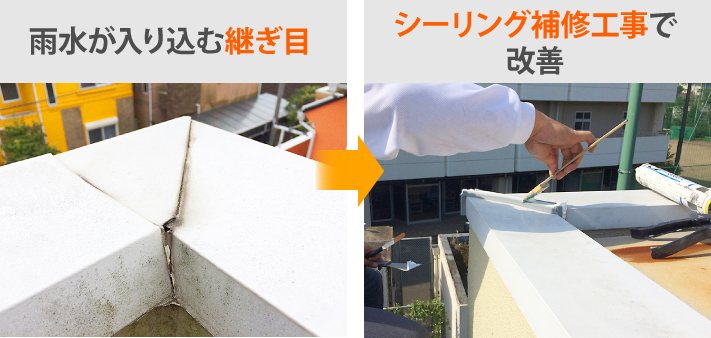 ■ 笠木工事の注意ポイント 