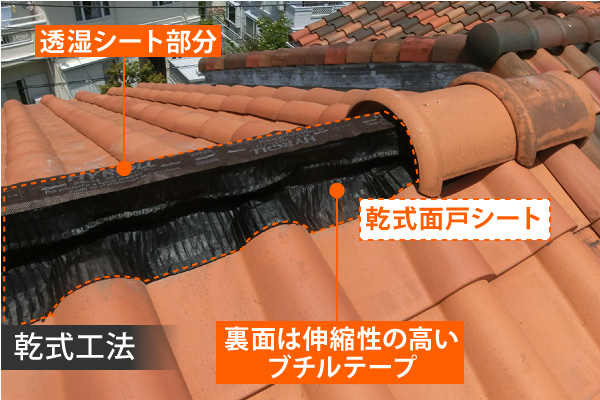 棟瓦の改修工事　乾式工法でスッキリ不安解消！