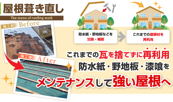 瓦修理　雨漏り～気が付いた屋根の破損