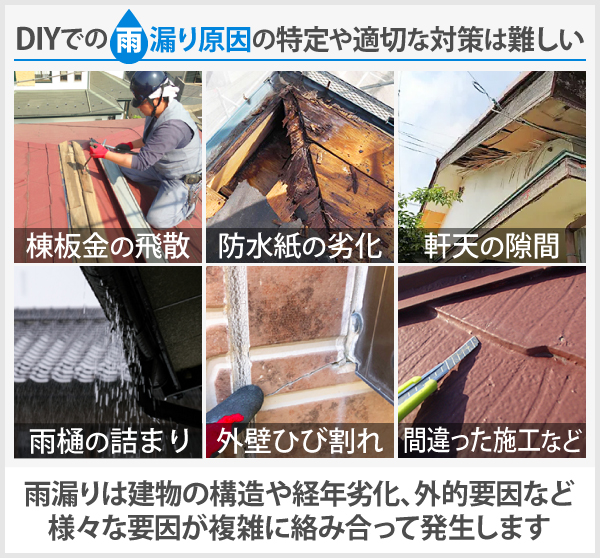 雨漏り対策　棟板金交換工事