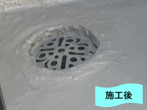 排水口施工後